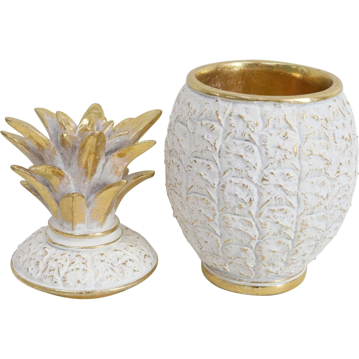 LVD Pineapple Trinket Storage Box Decorative Decor Ornament Statue 11x20.5cm — image 2
