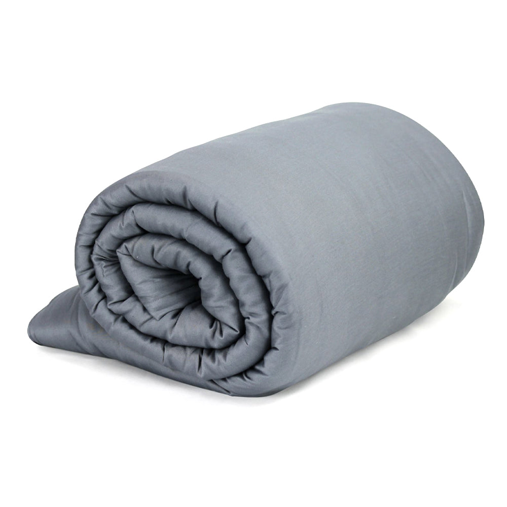 Onkaparinga Family 5kg Cotton 122x183cm Weighted Blanket Home Bedding Charcoal — image 2