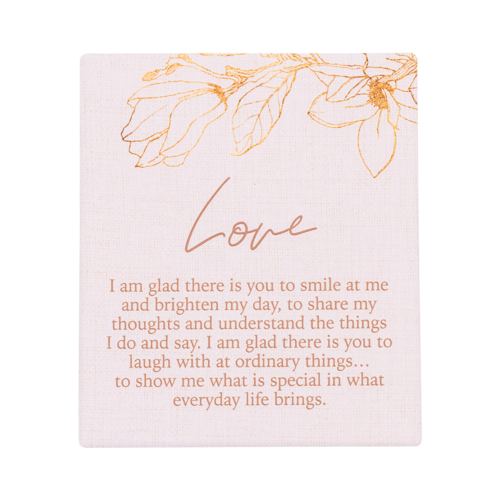 Splosh Blossom Ceramic Love Verse Plaque w/ Stand/Hanging Hook 112x14cm (3 Pack) — image 2