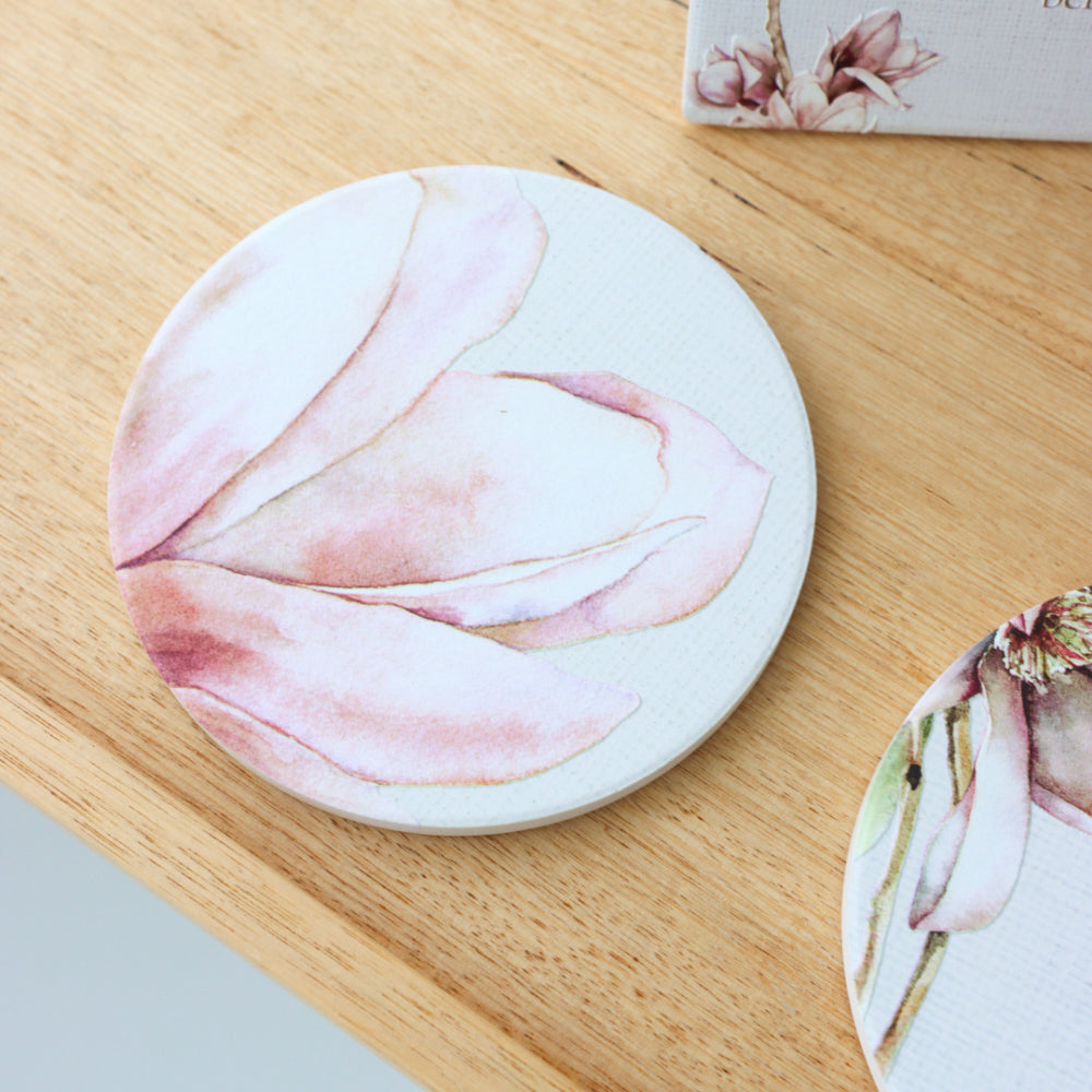 Splosh Blossom Floral 10cm Ceramic Coaster Drink Mat Table/Desk Round (6 Pack) — image 3