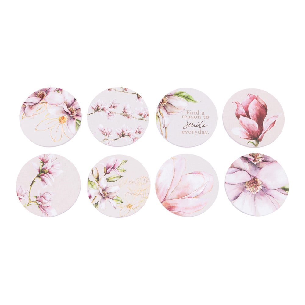 Splosh Blossom Floral 10cm Ceramic Coaster Drink Mat Table/Desk Round (6 Pack) — image 5