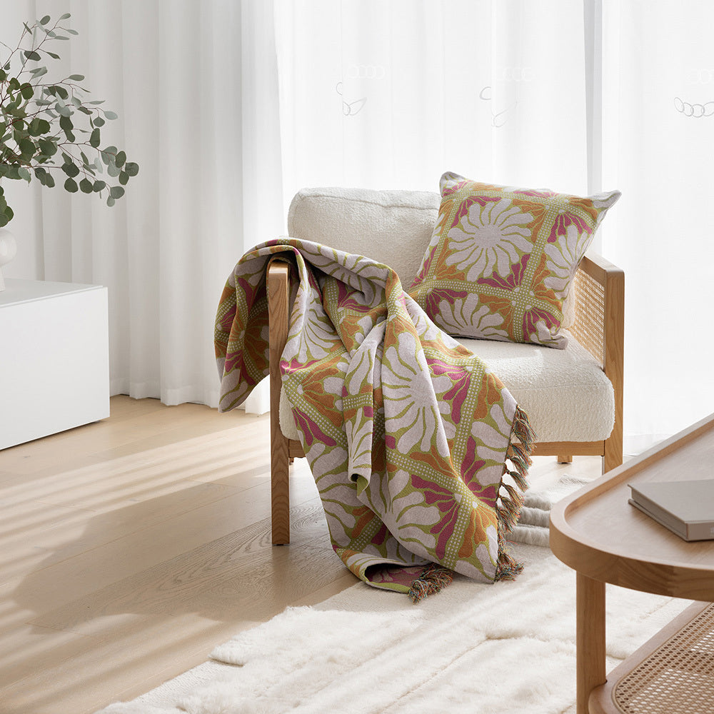 Bambury Zinnia Poly/Cotton Throw Blanket Bed/Couch Decor 130x180cm Sorbet — image 5