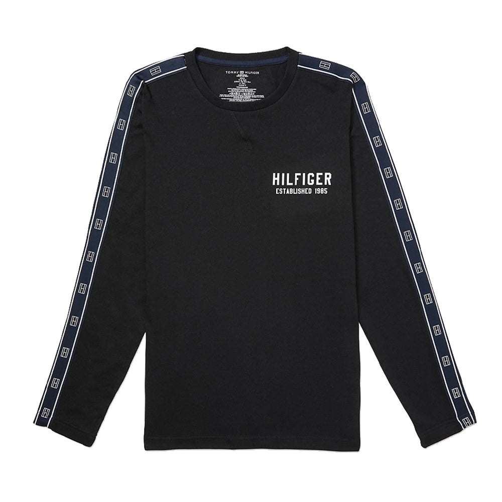 Tommy Hilfiger Size XL Long Sleeve Pyjamas Men's Sleepwear French Terry Black