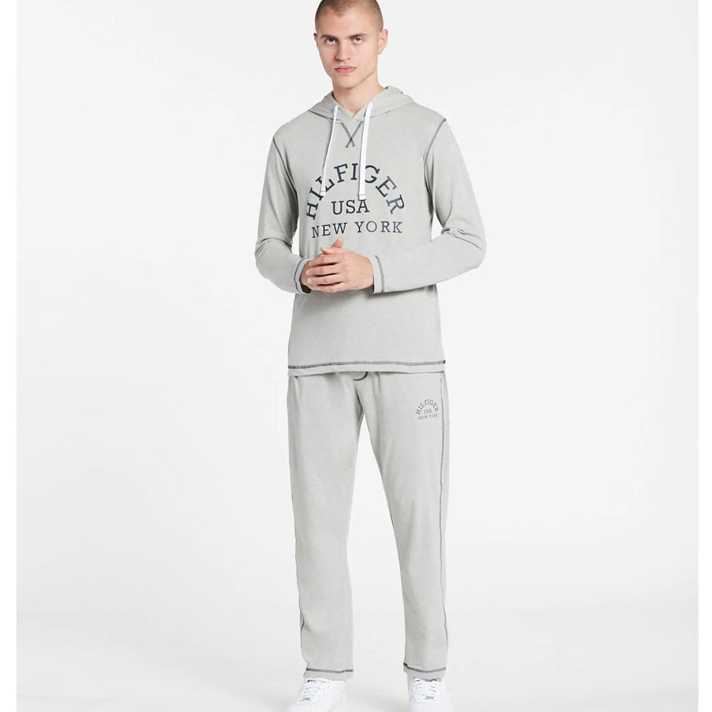 Tommy Hilfiger Men's Sleepwear Jersey Hoodie Grey Heather — image 6
