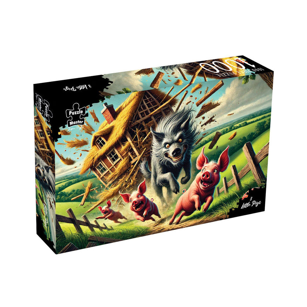 Puzzle Master Puzzlemaster Jigsaw Puzzle 3 Little Pigs Fairytale Scene 12y+ (1000 Pieces) — image 2