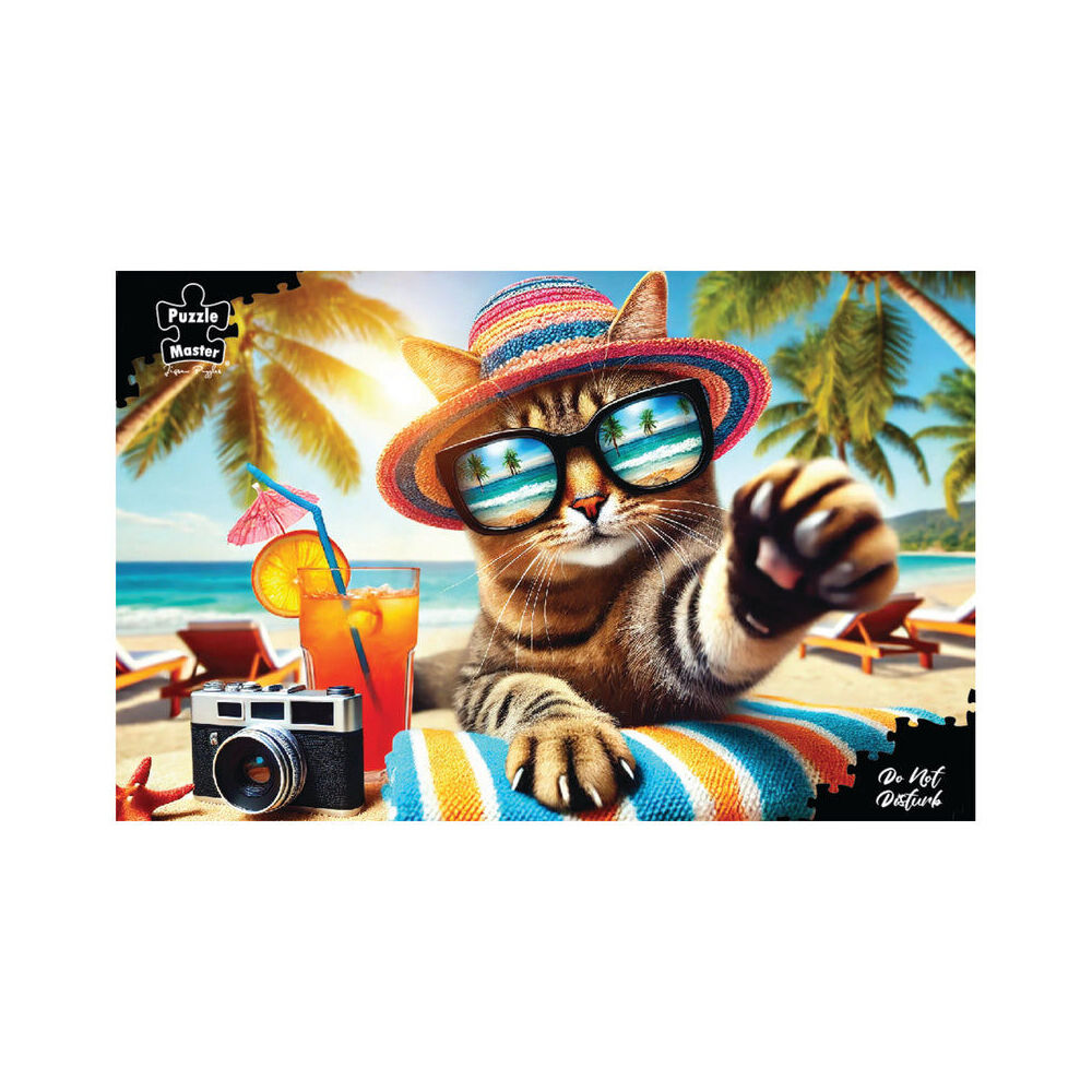 Puzzle Master Puzzlemaster Jigsaw Puzzle Do Not Disturb Cat Beach Theme 12y+ (1000 Pieces)