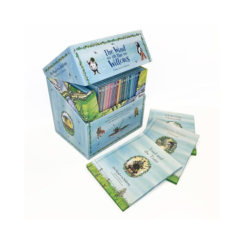 Harper Collins Wind in The Willows Classic Story Collection 20 Hardback Book Set w/ Case 8y+