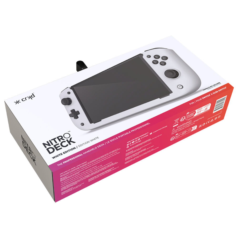 Crkd Nitro Deck Controller Attachment Deck For Nintendo Switch White Edition — image 4