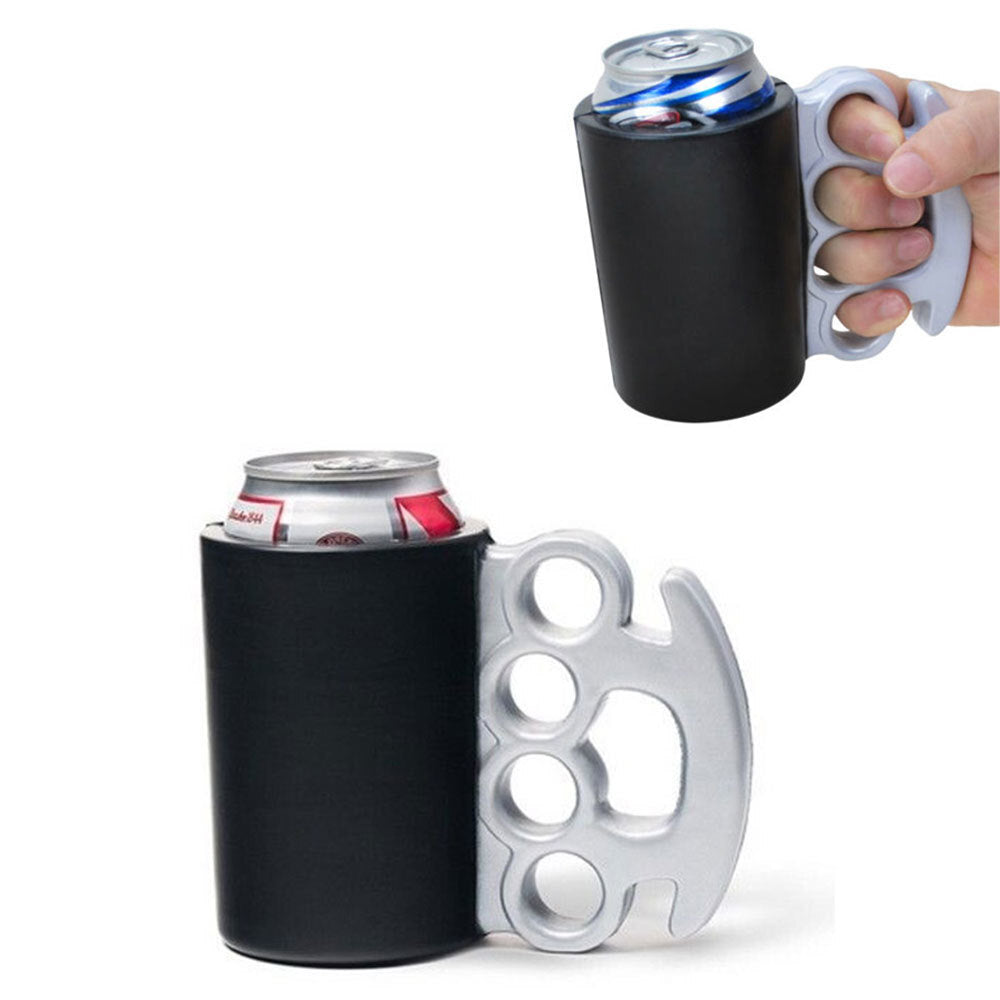 Bigmouth Brass Knuckles Drink Kooler Can/Stubby Holder/Insulated Cooler Beer/Soda (48 Pack) — image 3