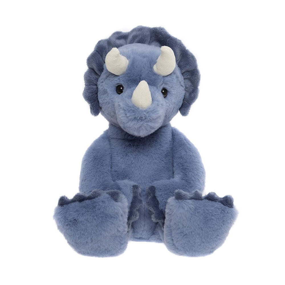Charlie Bears 0Y+ Blue Troy the Triceratops Dinosaur Kids Large Plush Toy
