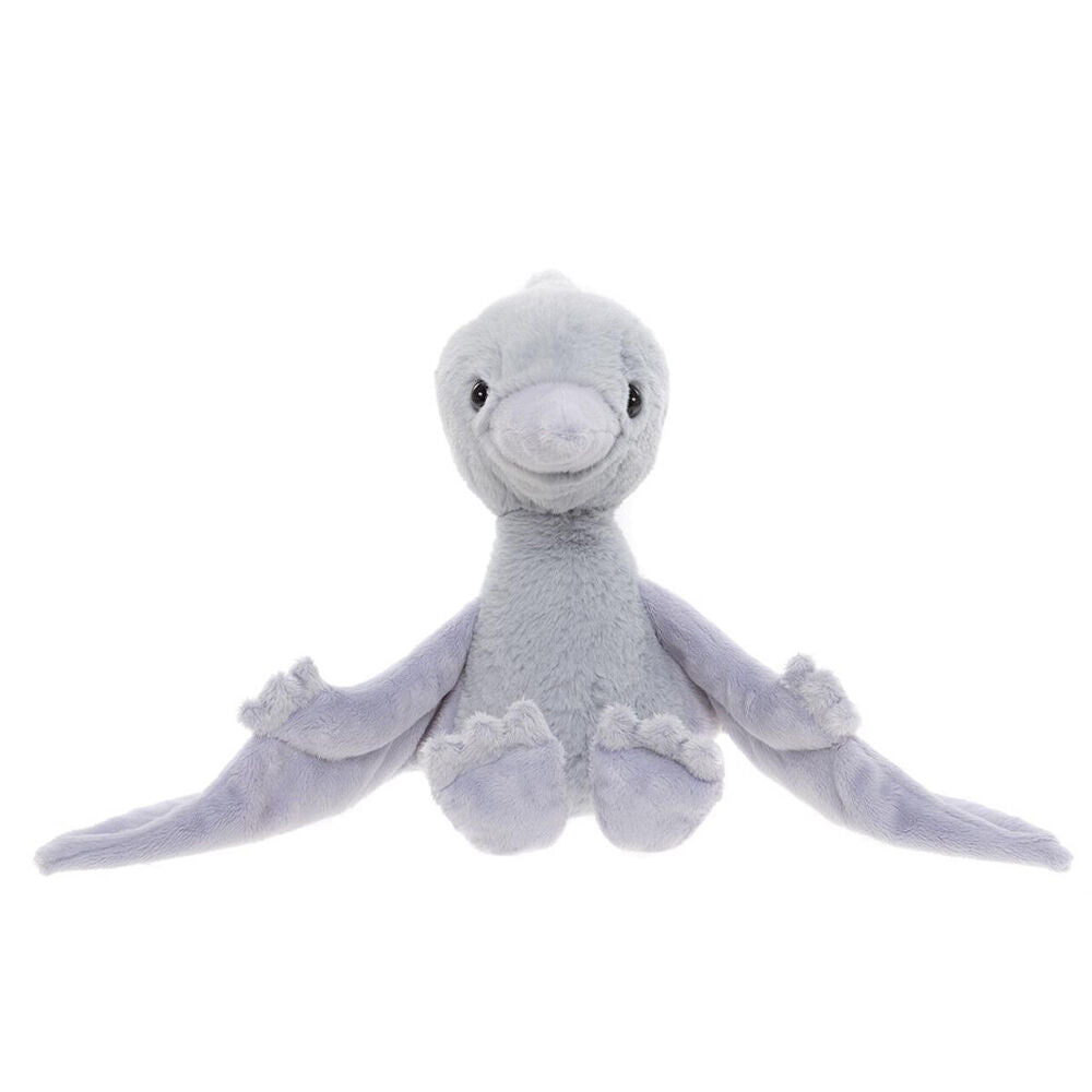 Charlie Bears 0Y+ Grey Wings the Pterodactyl Dinosaur Kids Large Plush Toy