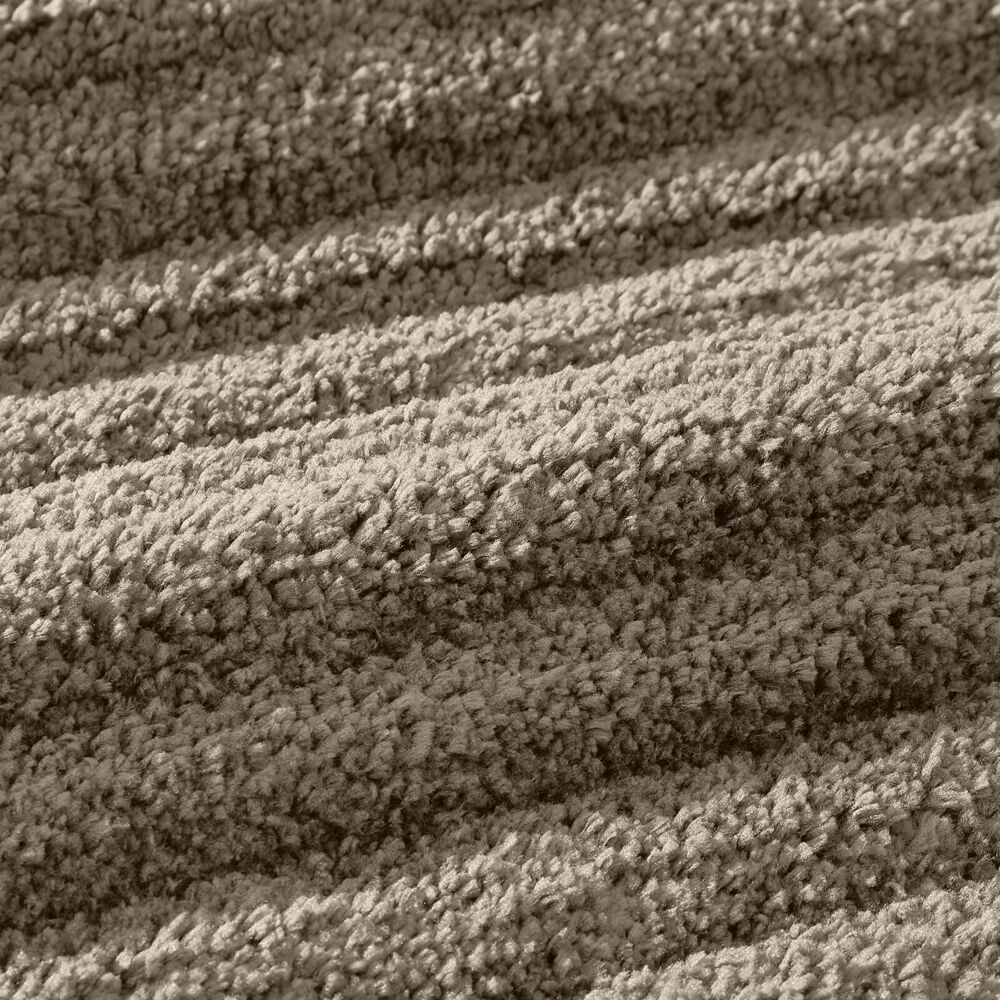 Algodon 50x80cm Bath Runner Non-Slip Soft Mat Lawson Plush Polyester Taupe (2 Pack) — image 4