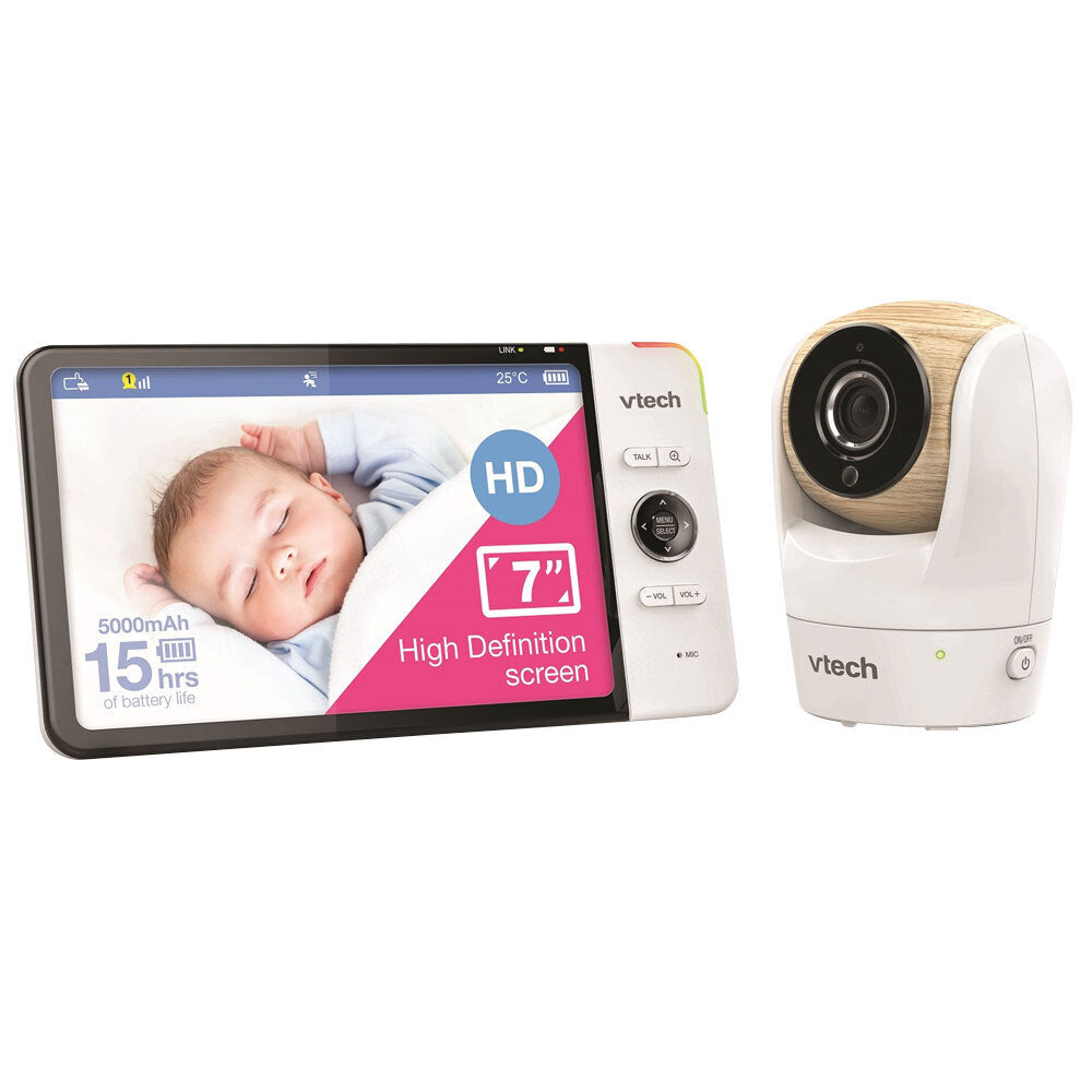 Vtech BM7750HD 18cm HD Pan/Tilt Full Colour Baby Monitor Video & Audio Camera