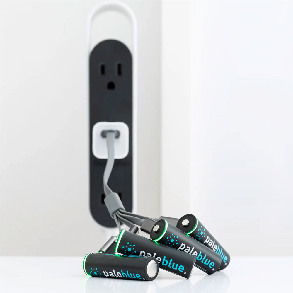 Paleblue Fast Charging Lithium Ion AA USB-C Rechargeable Batteries (4 Pieces)