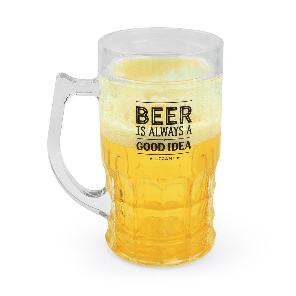 Legami Cooling Beer Freezer Ice Double Walled Mug Funny Novelty Gag Drinking Cup