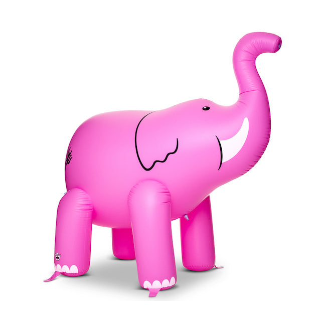 Bigmouth Inc. Kids Inflatable 213cm Ginormous Elephant Yard Water Sprinkler Pink