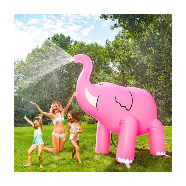 Bigmouth Inc. Kids Inflatable 213cm Ginormous Elephant Yard Water Sprinkler Pink — image 5