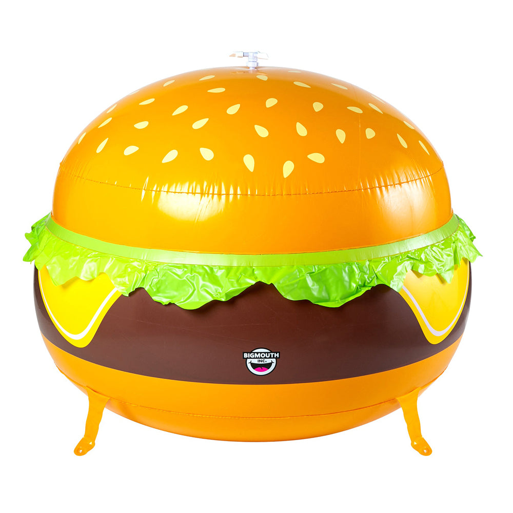 Bigmouth Inc. Inflatable Cheeseburger Water Sprinkler Kids Outdoor Garden Toy