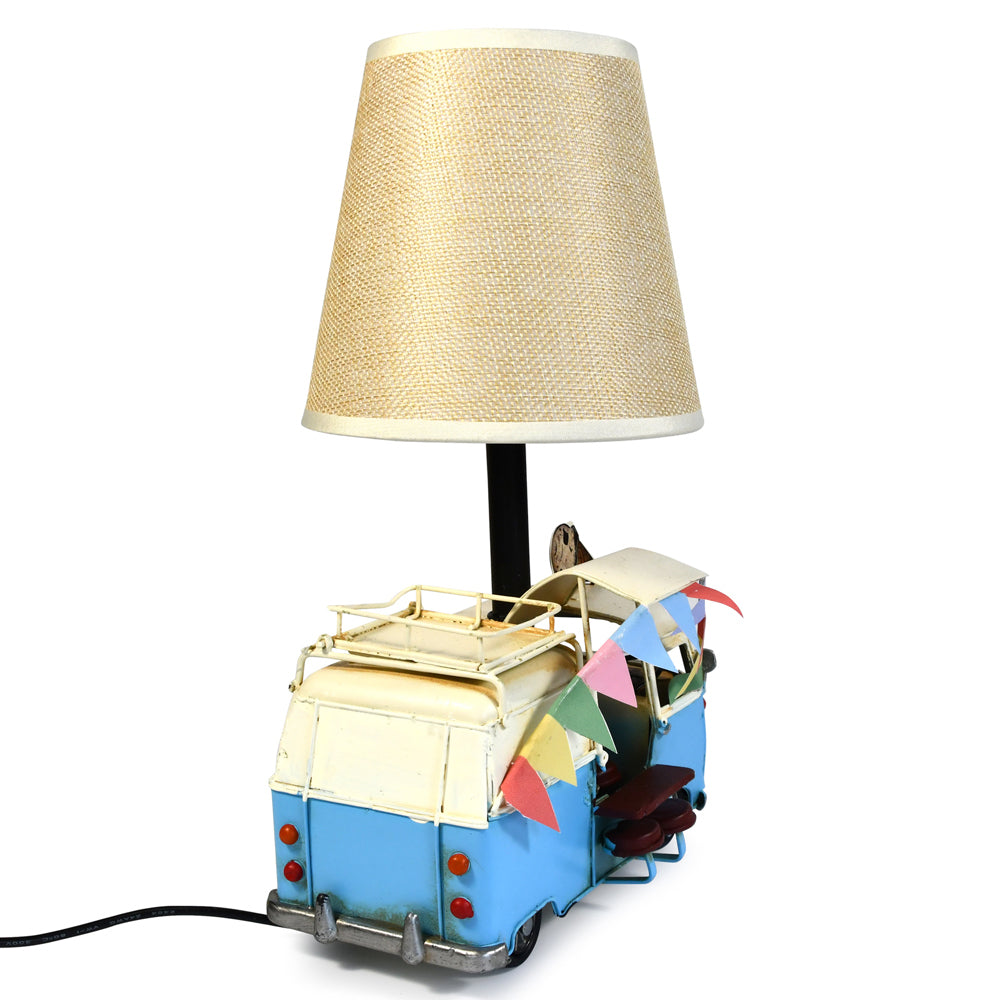 Auto Petit USB Powered LED Lamp Ice Cream Van Blue 20x14x30cm