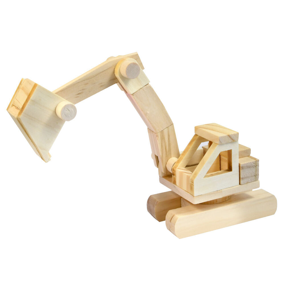 Boyle Wood Craft Project Kit Excavator Kids/Children DIY Build Activity 9y+ (3 Pack) — image 4