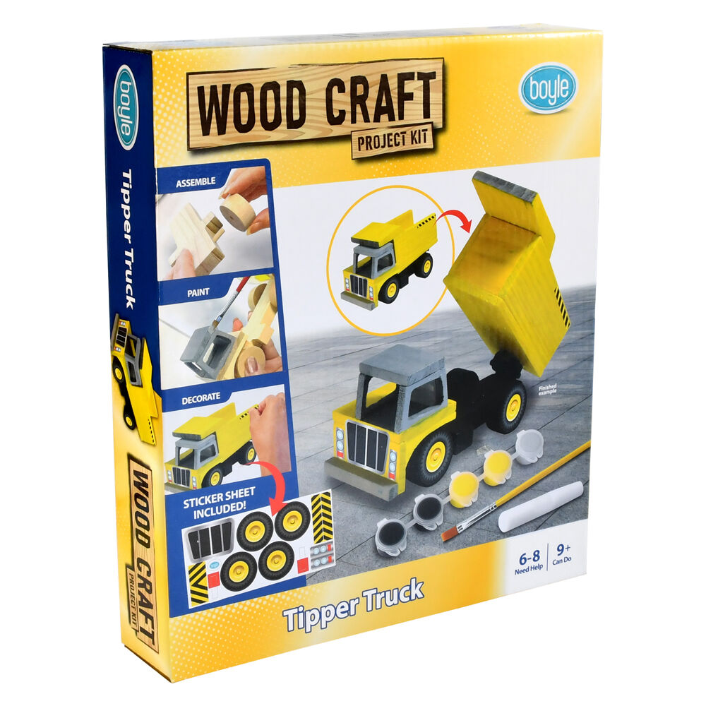 Boyle Wood Craft Project Kit Tipper Truck Kids/Children DIY Activity 9y+ — image 9