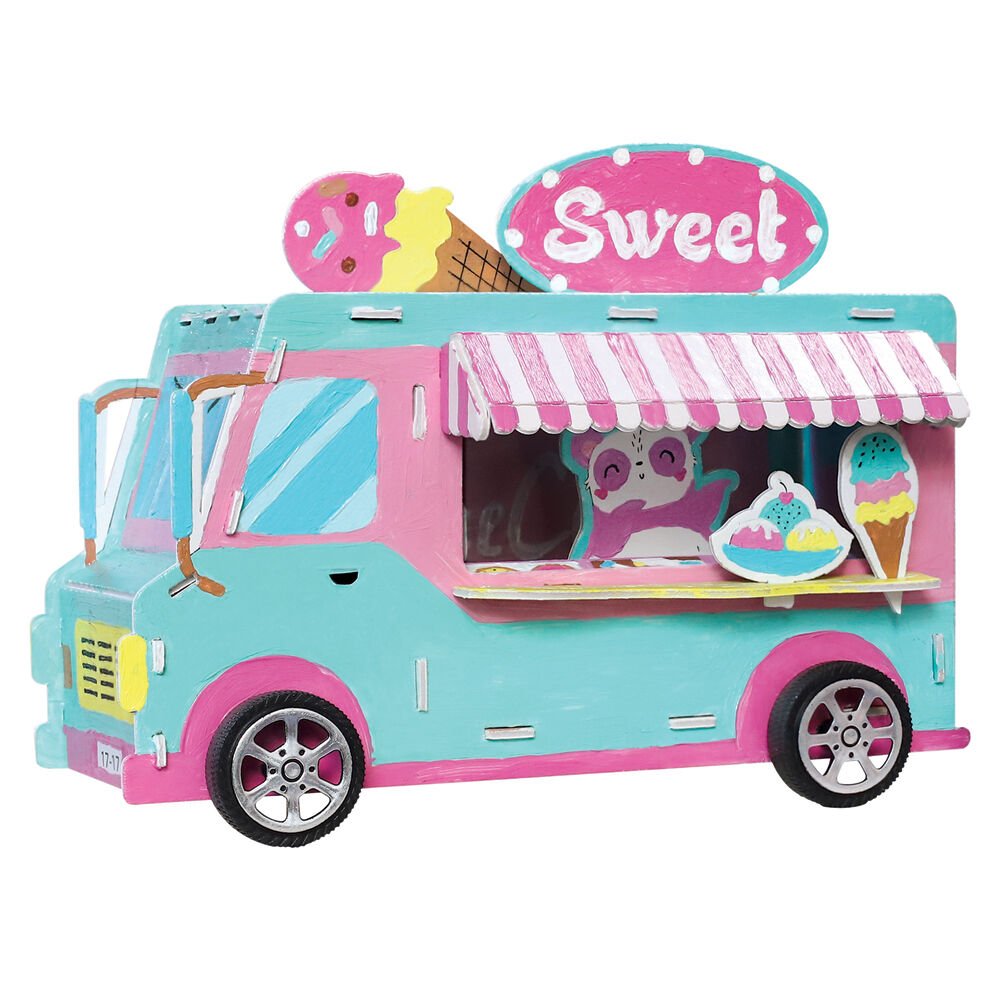 Boyle 6y+ Kids DIY 3D Puzzle Ice Cream Truck Paint By Numbers Craft Kit — image 2