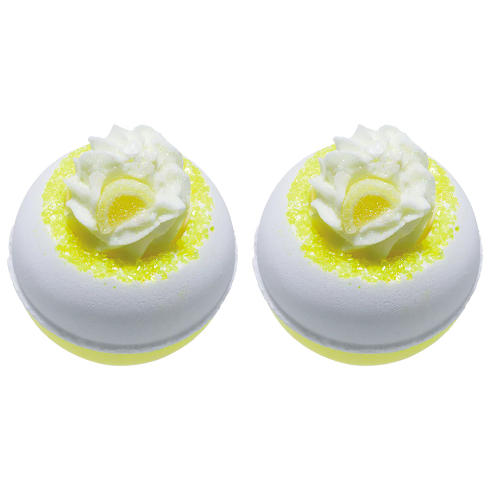 Bomb Cosmetics Lemon Da Vida Loca Bath Bomb Blaster Body Fragrance Tub Fizzy (2 Pack)