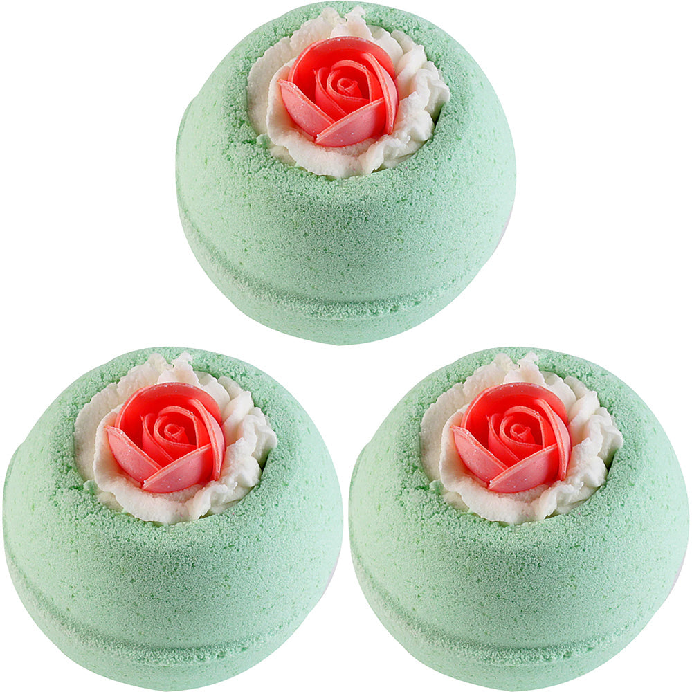 Bomb Cosmetics Bath Blaster Bathtub Fizzer/Bathbomb Soap Vintage Rosehip (3 Pack)
