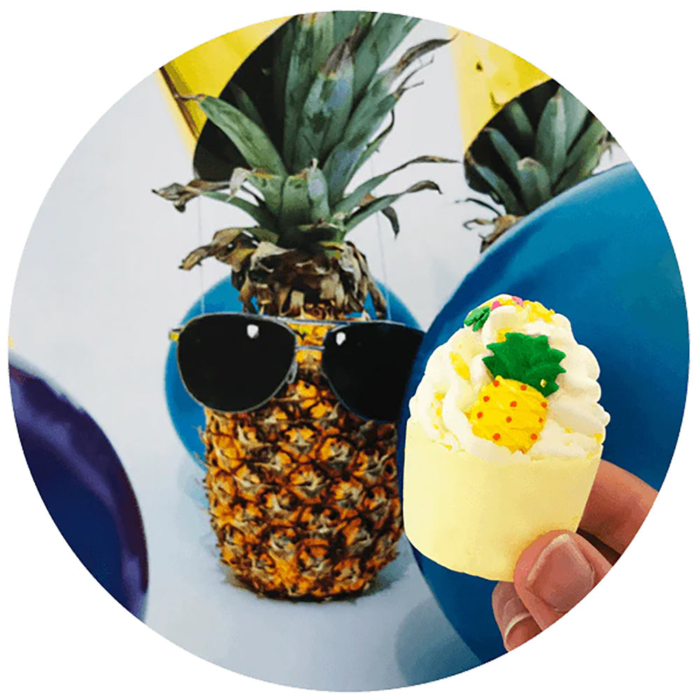 Bomb Cosmetics Pineapple Party Bath Bomb Mallow Body Fragrance (3 Pack) — image 3