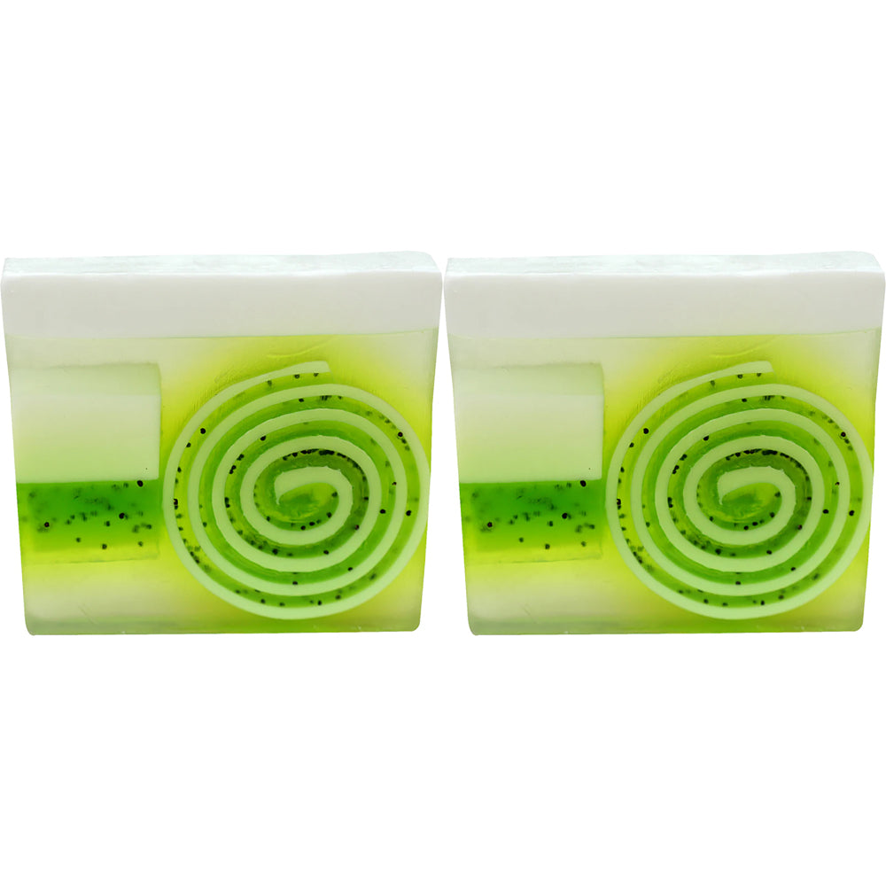 Bomb Cosmetics Lime & Dandy Soap Slice Bar Body Fragrance (2 Pack)