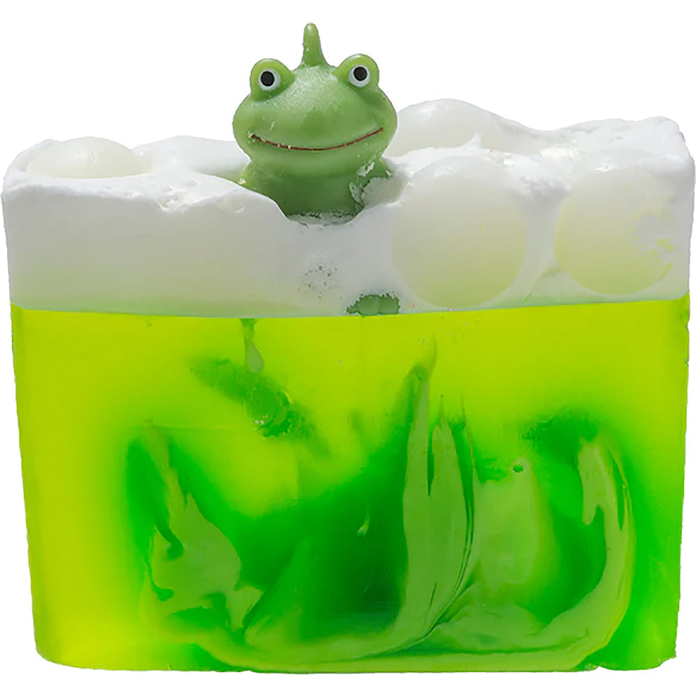 Bomb Cosmetics It's Not Easy Being Green Scented Bath Soap Slice Bar w/ Toy (2 Pack)