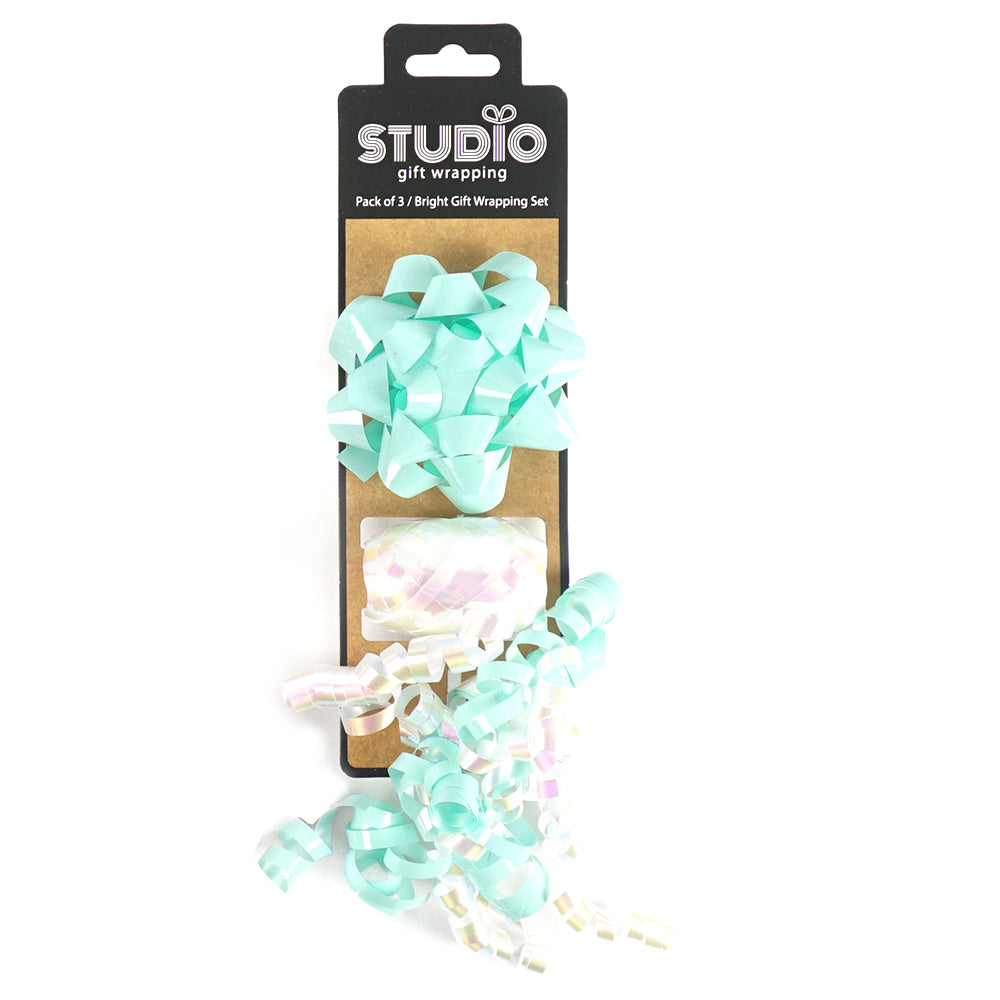 Studio Gift Wrapping Bright Outer Wrap Set Decoration Present Decor (3 Pieces)