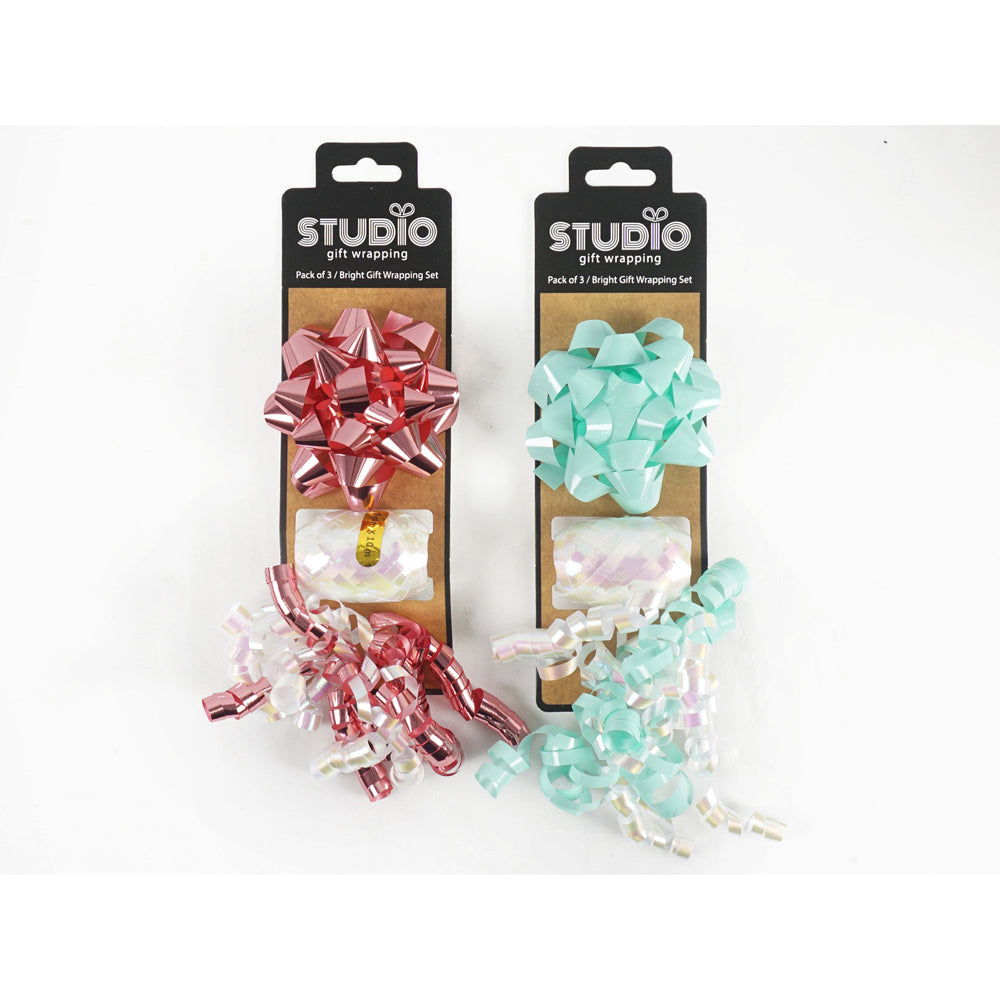 Studio Gift Wrapping Bright Outer Wrap Set Decoration Present Decor (3 Pieces) — image 2
