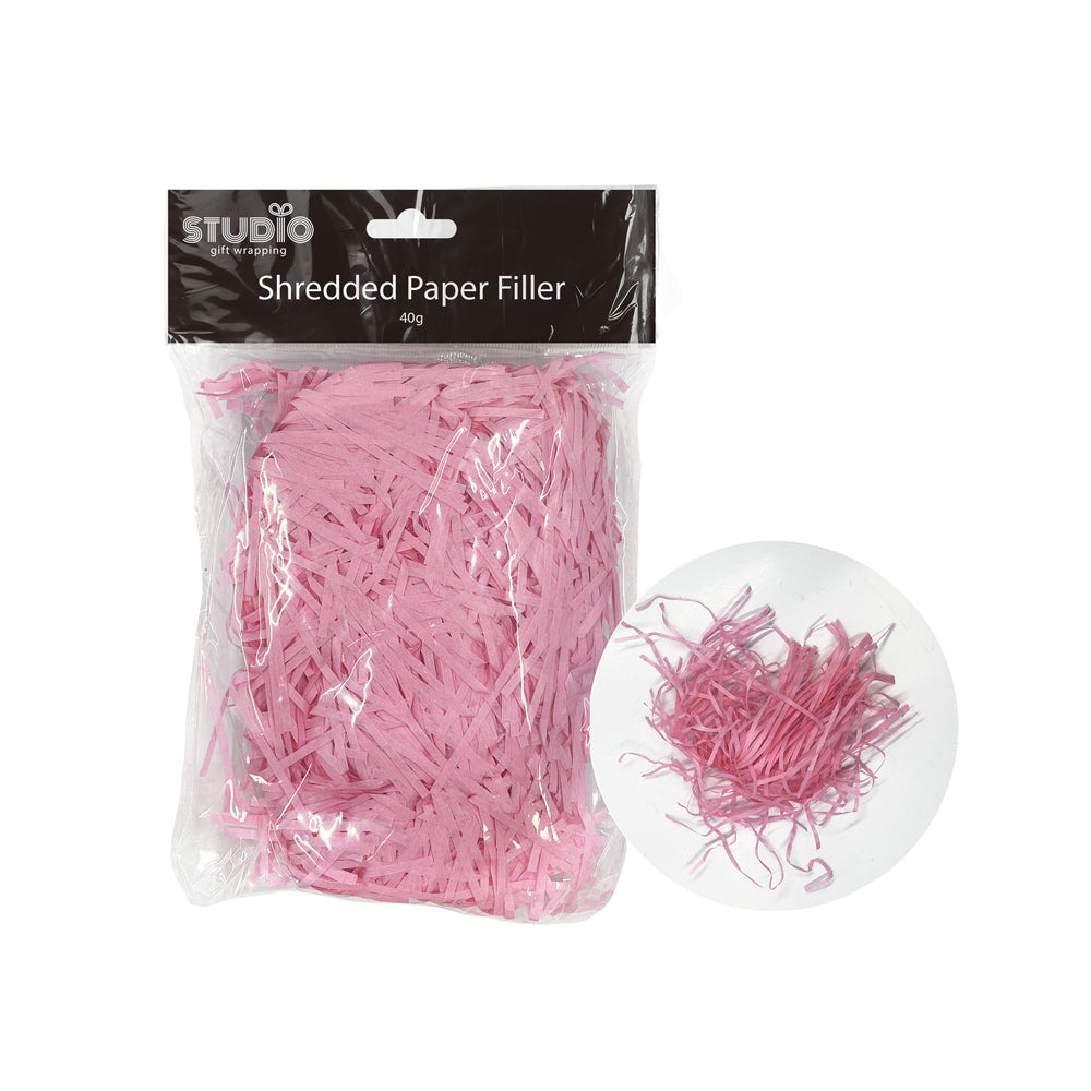 Studio Gift Wrapping 40G Filler/Shredded Paper Pink Decoration Present Decor — image 2