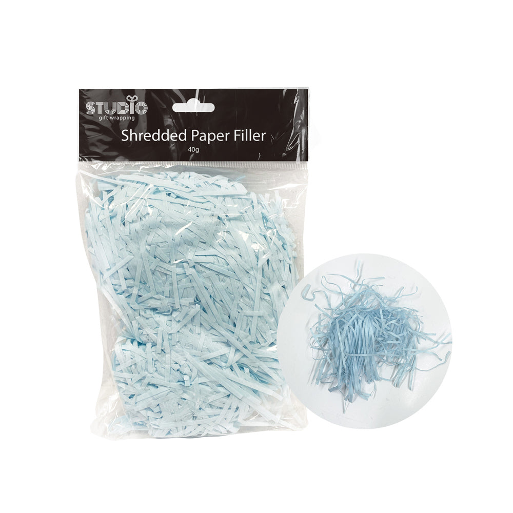 Studio Gift Wrapping 40G Filler/Shredded Paper Blue Decoration Present Decor — image 2