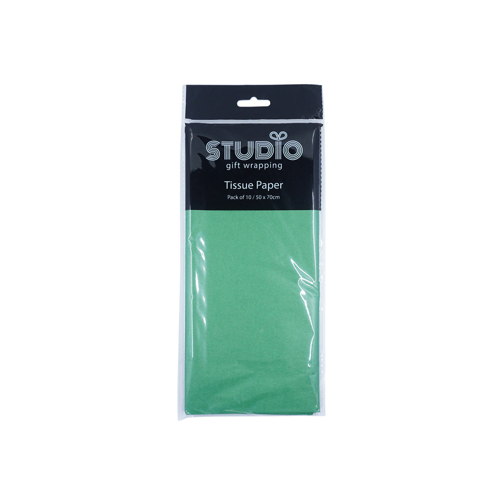 Studio Gift Wrapping Tissue Paper 50x70cm Green Present Decor (120 Pieces) — image 3