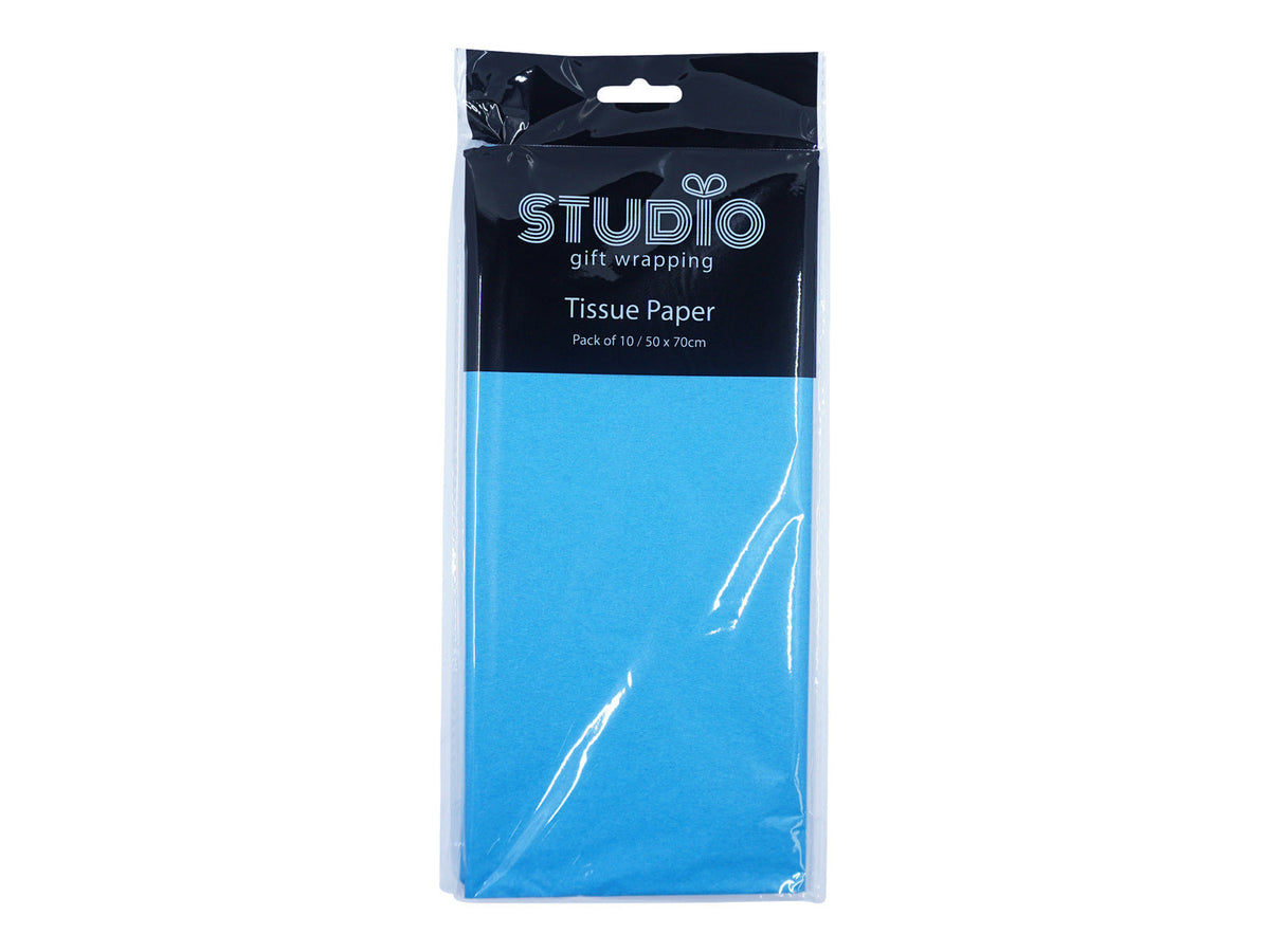 Studio Gift Wrapping Tissue Paper 50x70cm Decoration Present Decor (10 Pieces) — Blue