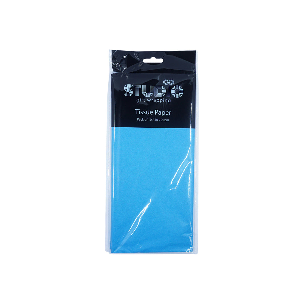 Studio Gift Wrapping Tissue Paper 50x70cm Blue Decoration Present Decor (120 Pieces) — image 3