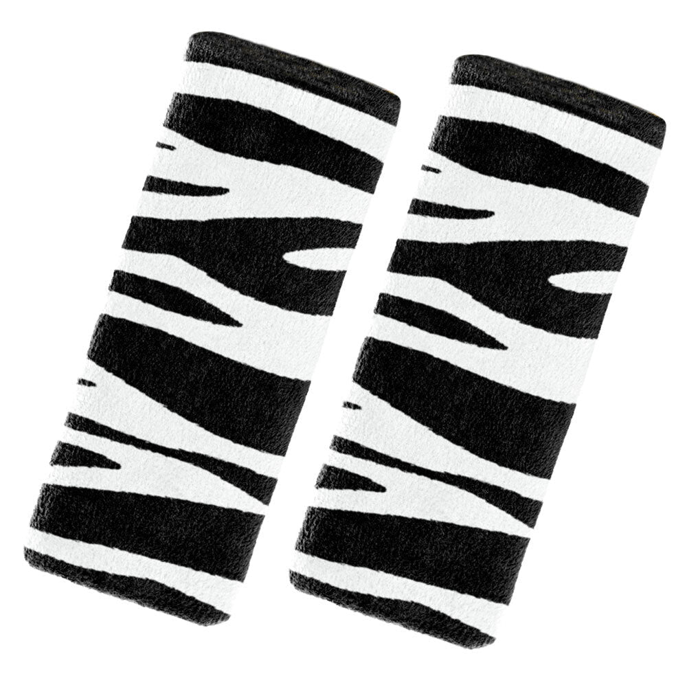Benbat Zebra Pals Car Seat Belt Safety Cover 1-4y Baby/Kids Strap BLK/White (2 Pack) — image 2