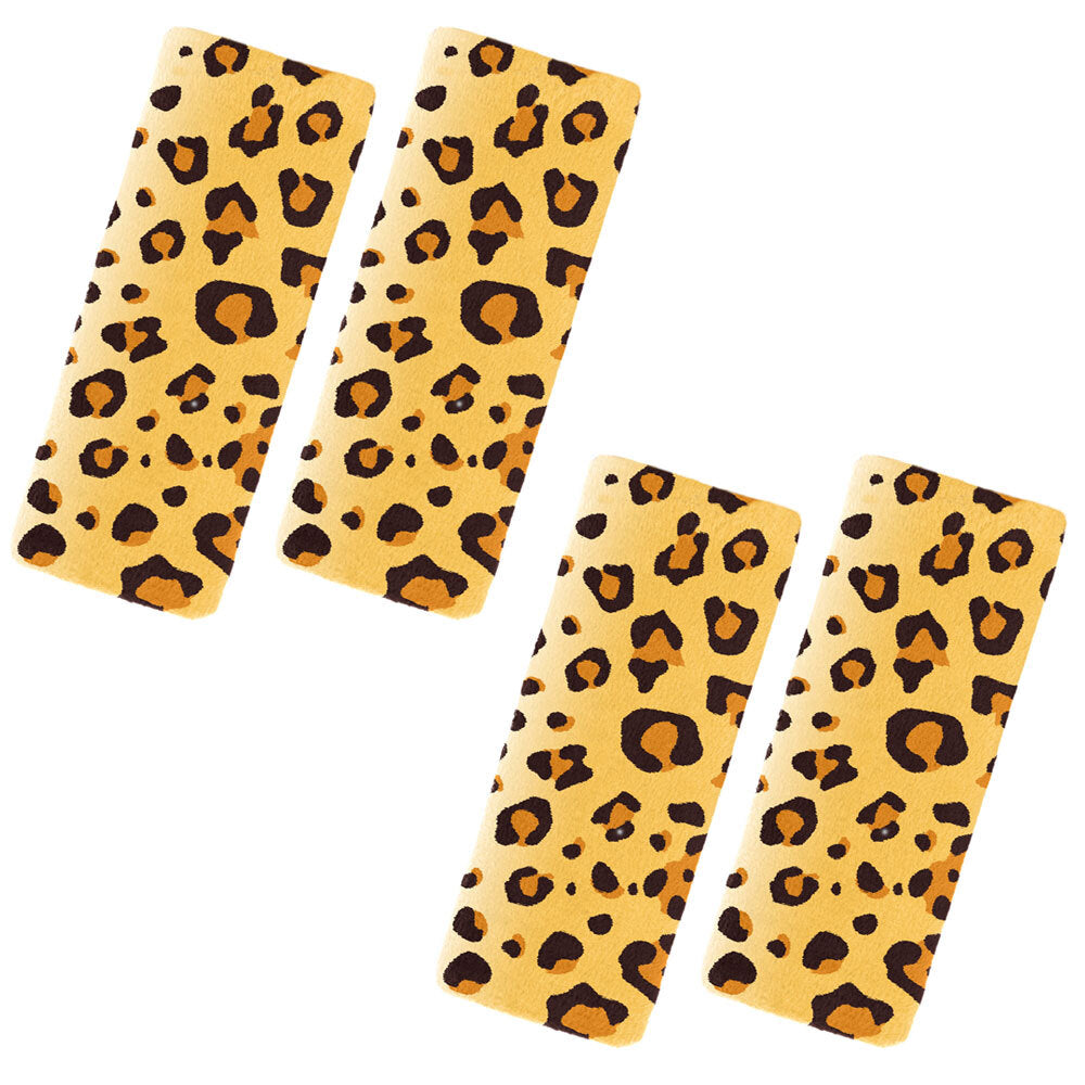 Benbat Leopard Pals Car Belt Strap/Cover/Pads 1-4y Baby/Kids/Toddler (2 Pack)