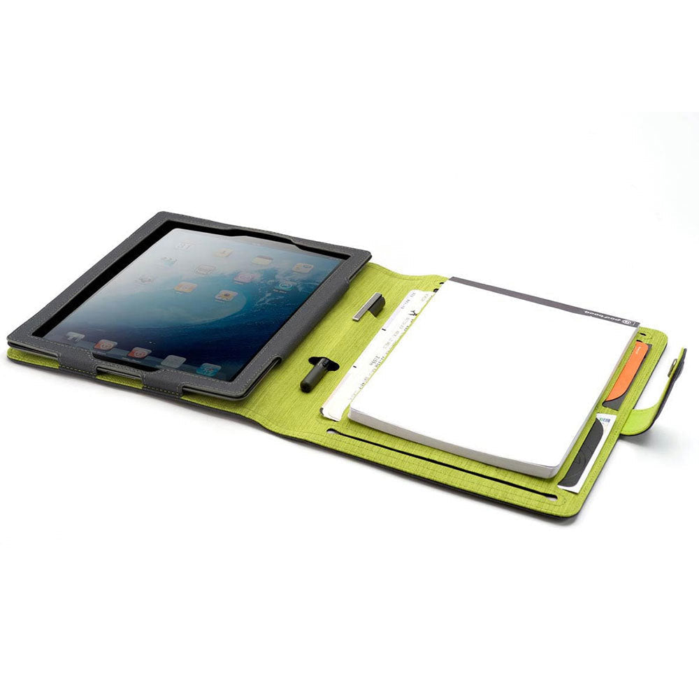 Booq GRY Booqpad Folio Cover w/Notepad/Pen Holder for iPad 2/3/4 Protective Case — image 2