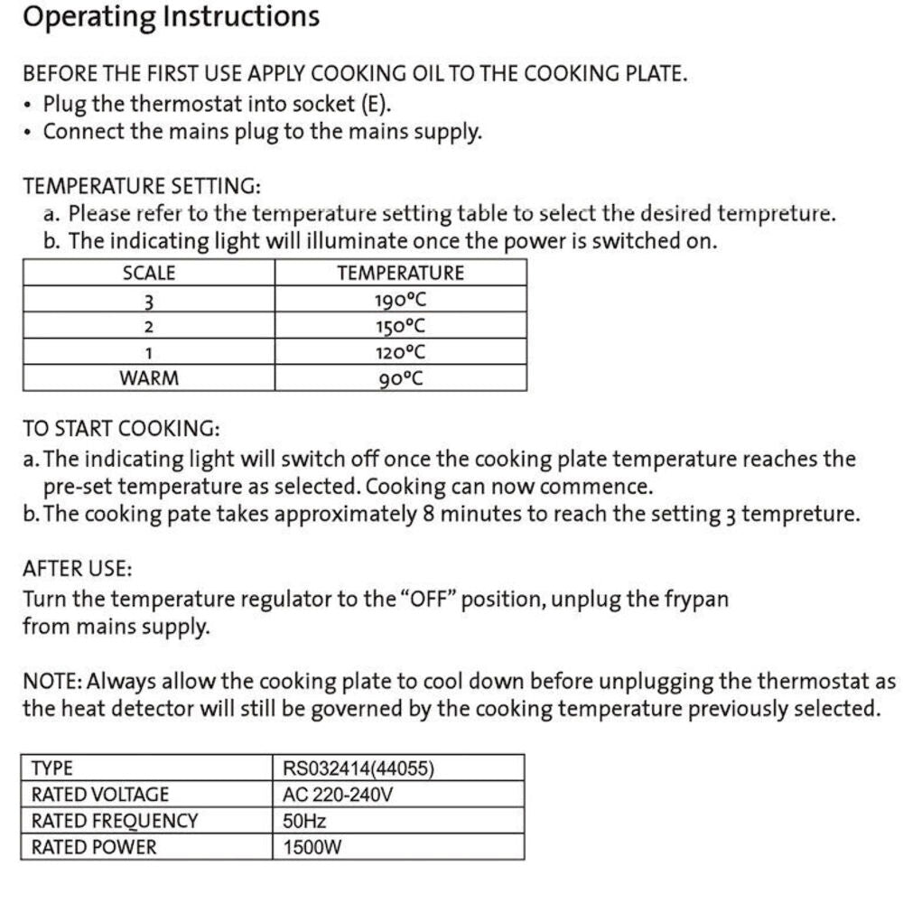 Maxim 29cm Electric Square Frypan/Cooker Non-Stick Coated Thermostat Control — image 4