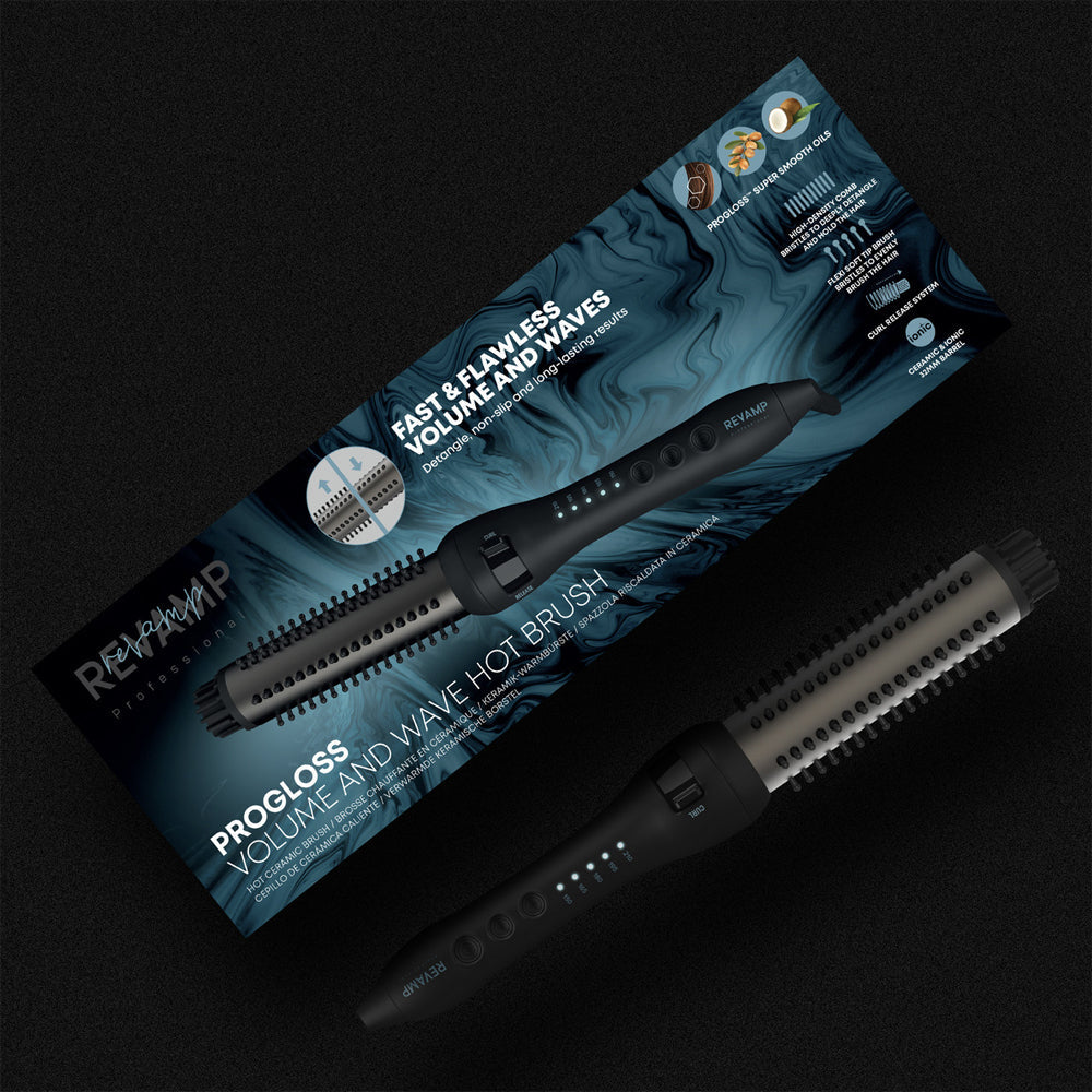 Revamp Professional Progloss Hot Ceramic Brush Volume & Wave Hair — image 5