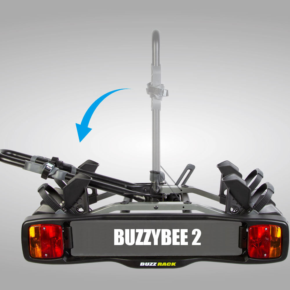 Buzz Rack 2 Platform Bike 88cm Rack Carrier Bicycle Mount Tow Ball for Car Black — image 5
