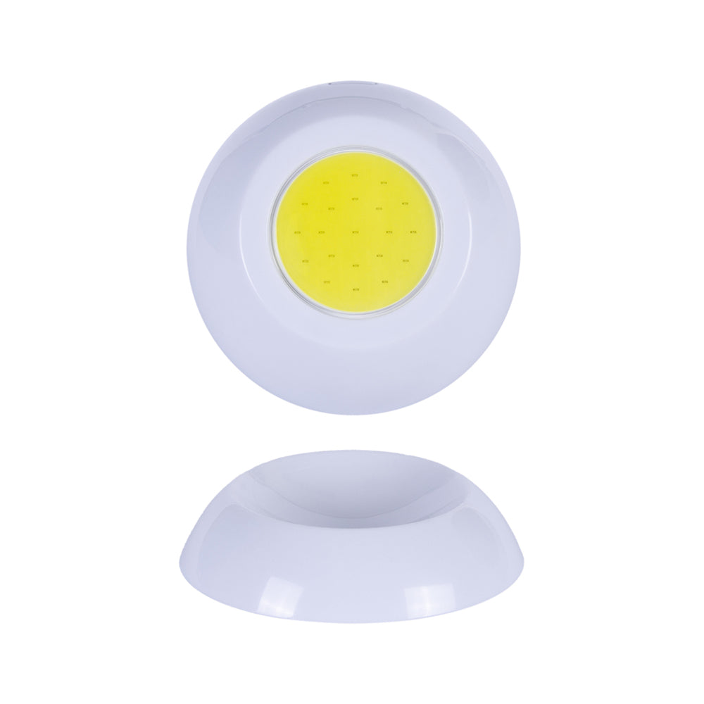 Brillar Wireless Battery Operated Magnetic Ball w/Cob LED Home/Office Light WHT — image 2