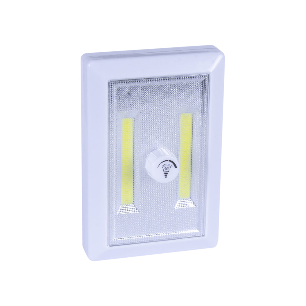 Brillar Wireless Battery Operated w/Cob LED Dimmer Light Switch WHT (3 Pack) — image 2