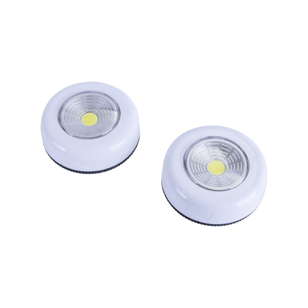 Brillar Wireless Peel N Stick Battery Operated Closet Wardrobe Lights White (2 Pieces) — image 4