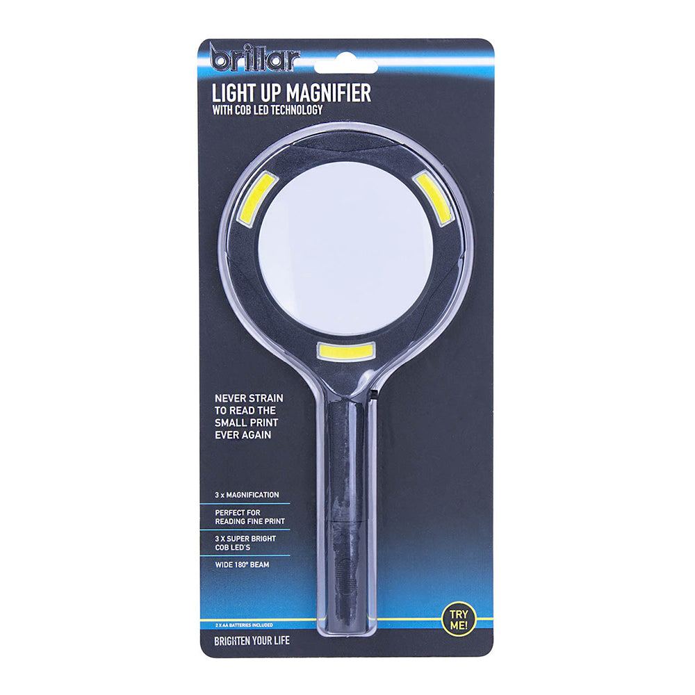Brillar LED Lighted Reading Magnifier Battery Operated Magnifying Glass Assorted — image 4