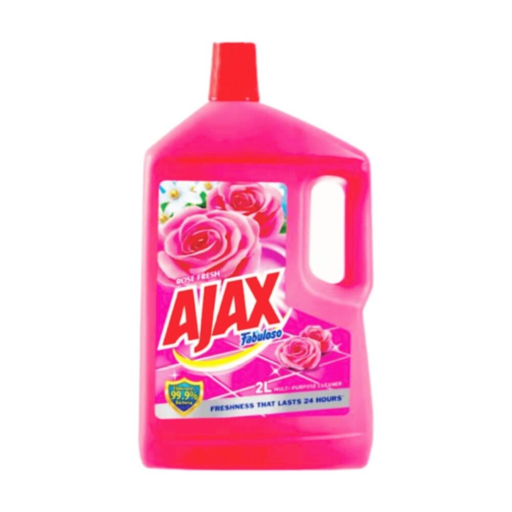 Ajax Fresh Scent Anti Bactieral Multi-Purpose Floor Cleaner Rose 2L (3 Pack) — image 2