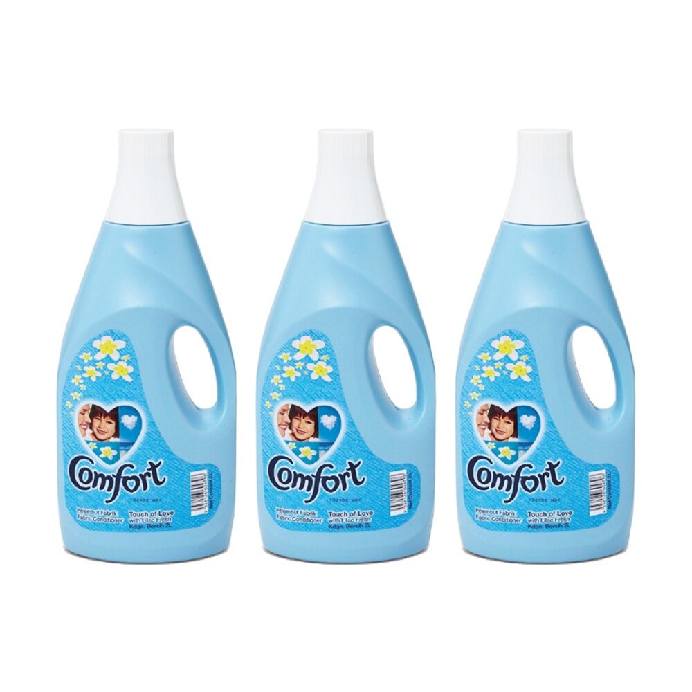 Comfort Softener Cleaning Fabric Conditioner Lilac Scent 2L Blue (3 Pack)